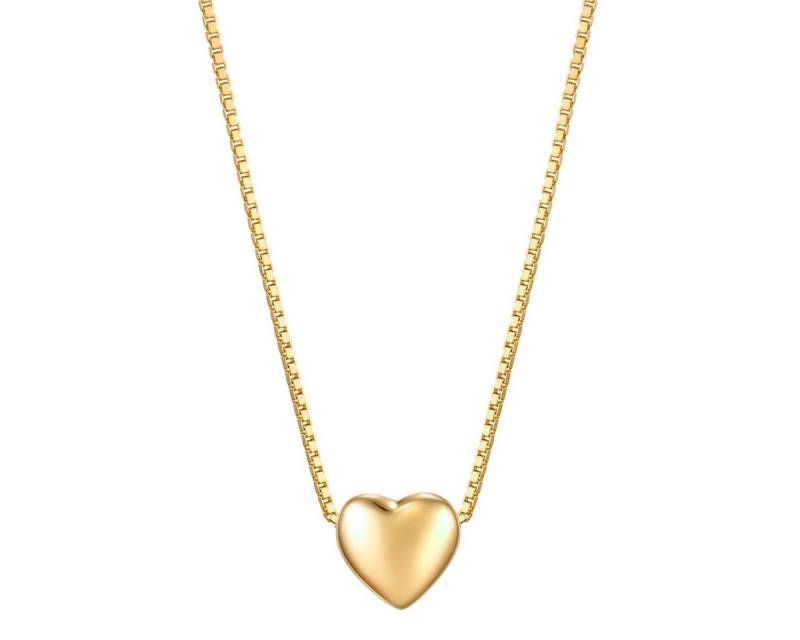 Glanzstücke München Silberkette Herz gelbgold von Glanzstücke München