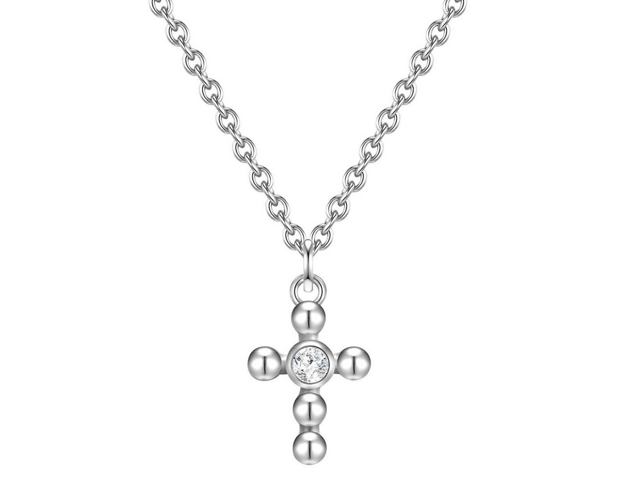 Glanzstücke München Silberkette Kreuz silber, aus Sterling Silber von Glanzstücke München