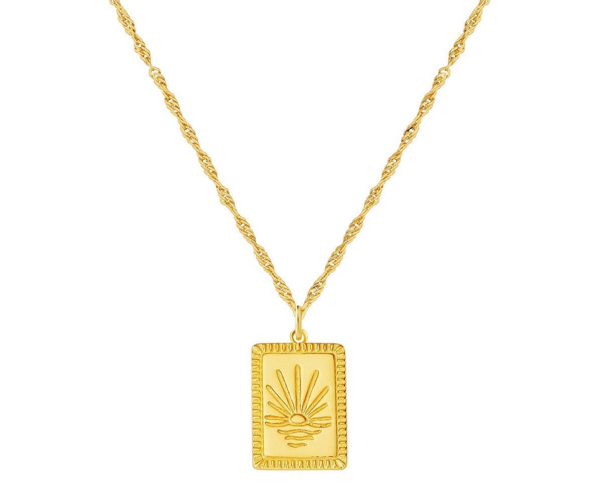 Glanzstücke München Silberkette Sonnenuntergang gelbgold von Glanzstücke München