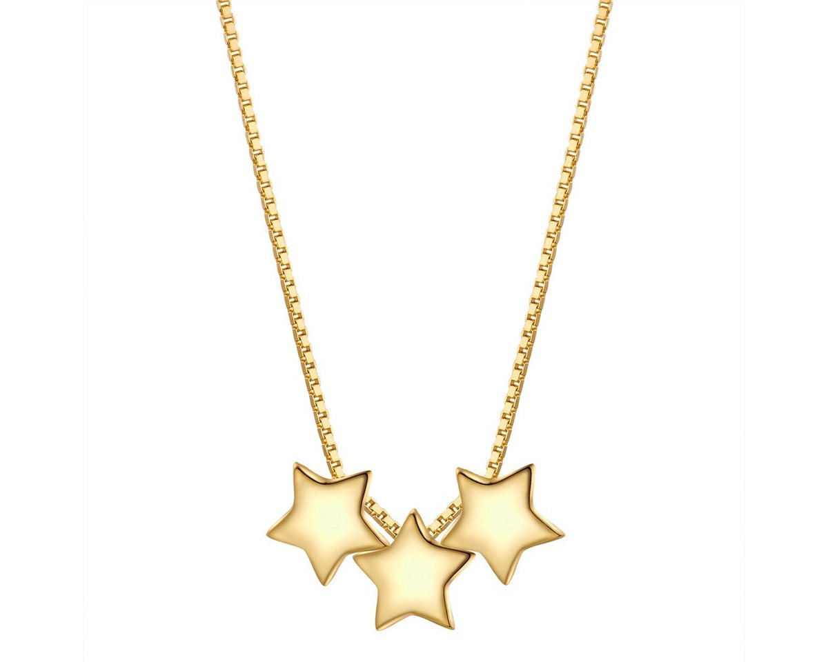 Glanzstücke München Silberkette Sterne gelbgold von Glanzstücke München