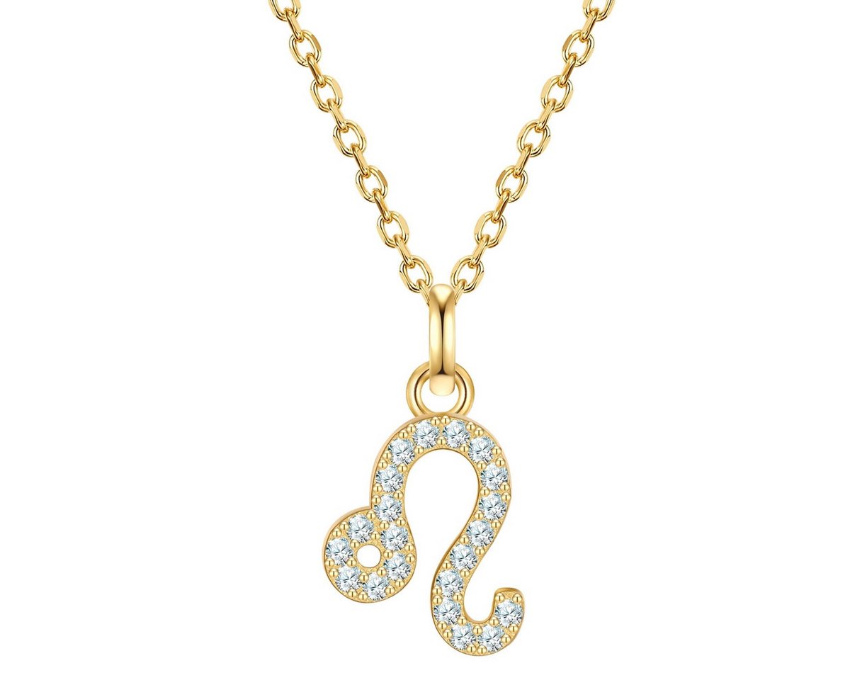 Glanzstücke München Silberkette Sternzeichen Löwe gelbgold von Glanzstücke München