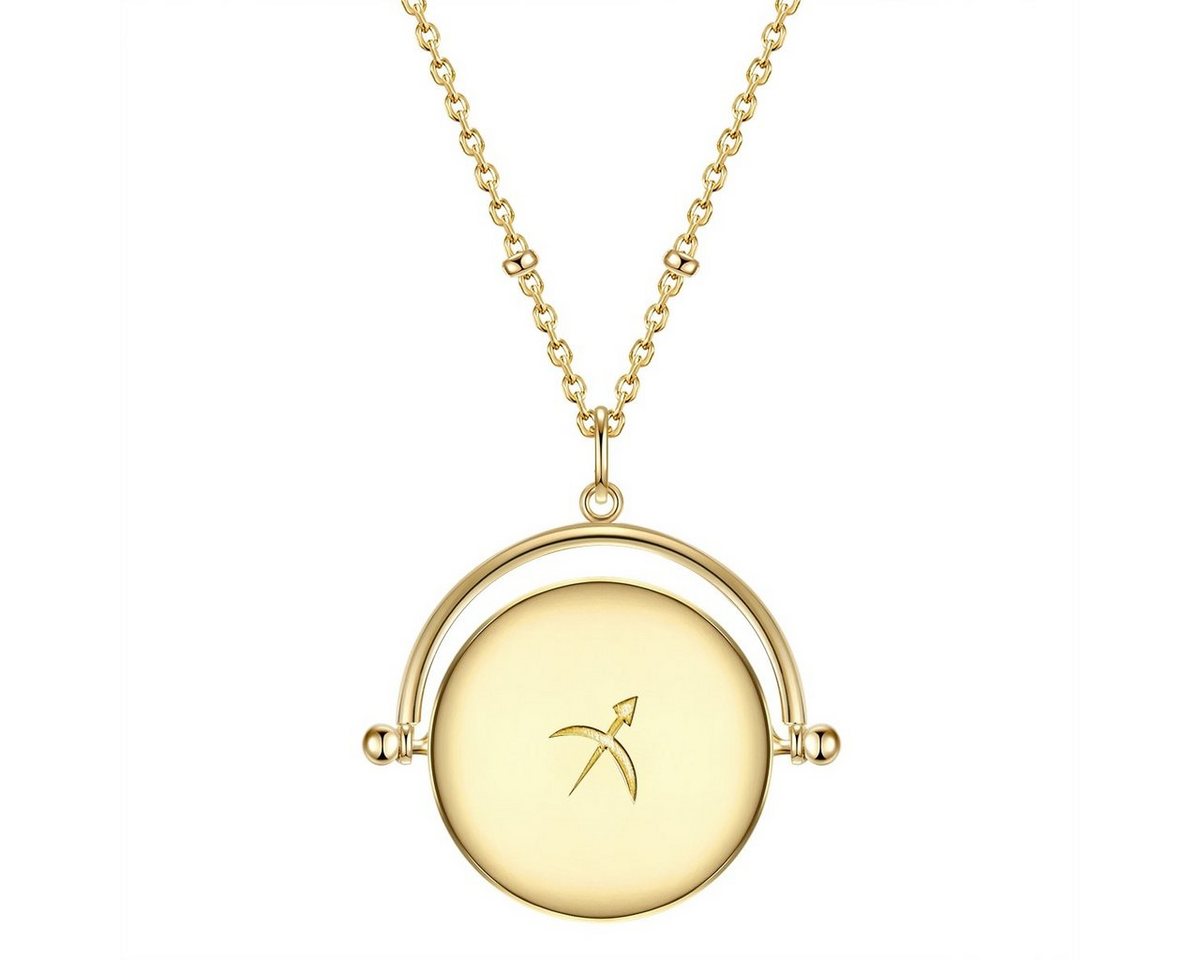 Glanzstücke München Silberkette Sternzeichen Schütze gelbgold, aus Sterling Silber von Glanzstücke München