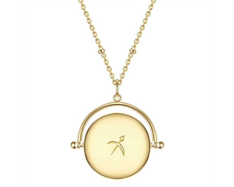 Glanzstücke München Silberkette Sternzeichen Schütze gelbgold, aus Sterling Silber von Glanzstücke München