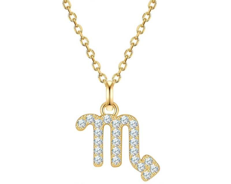 Glanzstücke München Silberkette Sternzeichen Skorpion gelbgold von Glanzstücke München