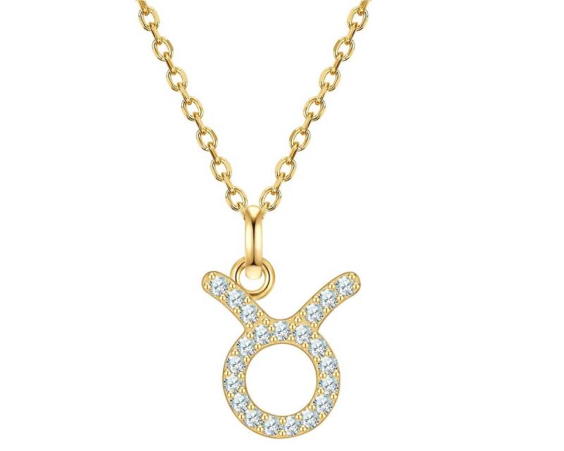 Glanzstücke München Silberkette Sternzeichen Stier gelbgold von Glanzstücke München