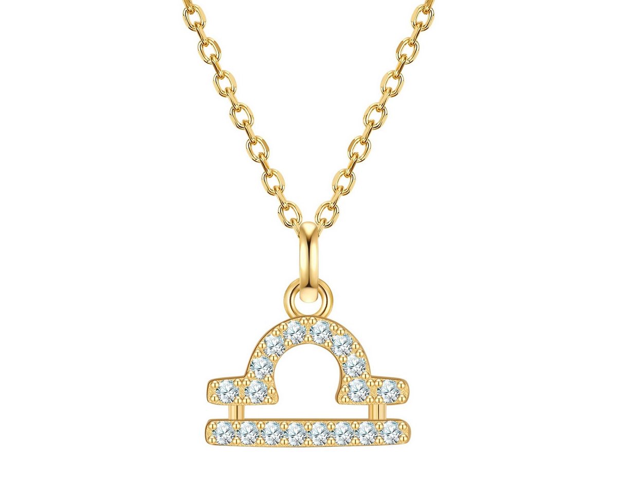 Glanzstücke München Silberkette Sternzeichen Waage gelbgold von Glanzstücke München