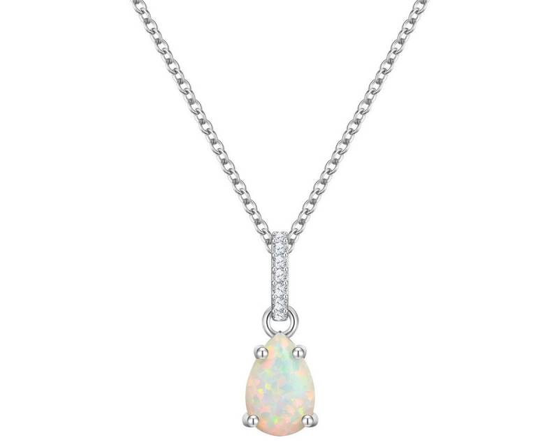 Glanzstücke München Silberkette silber, mit Opal (synth) von Glanzstücke München
