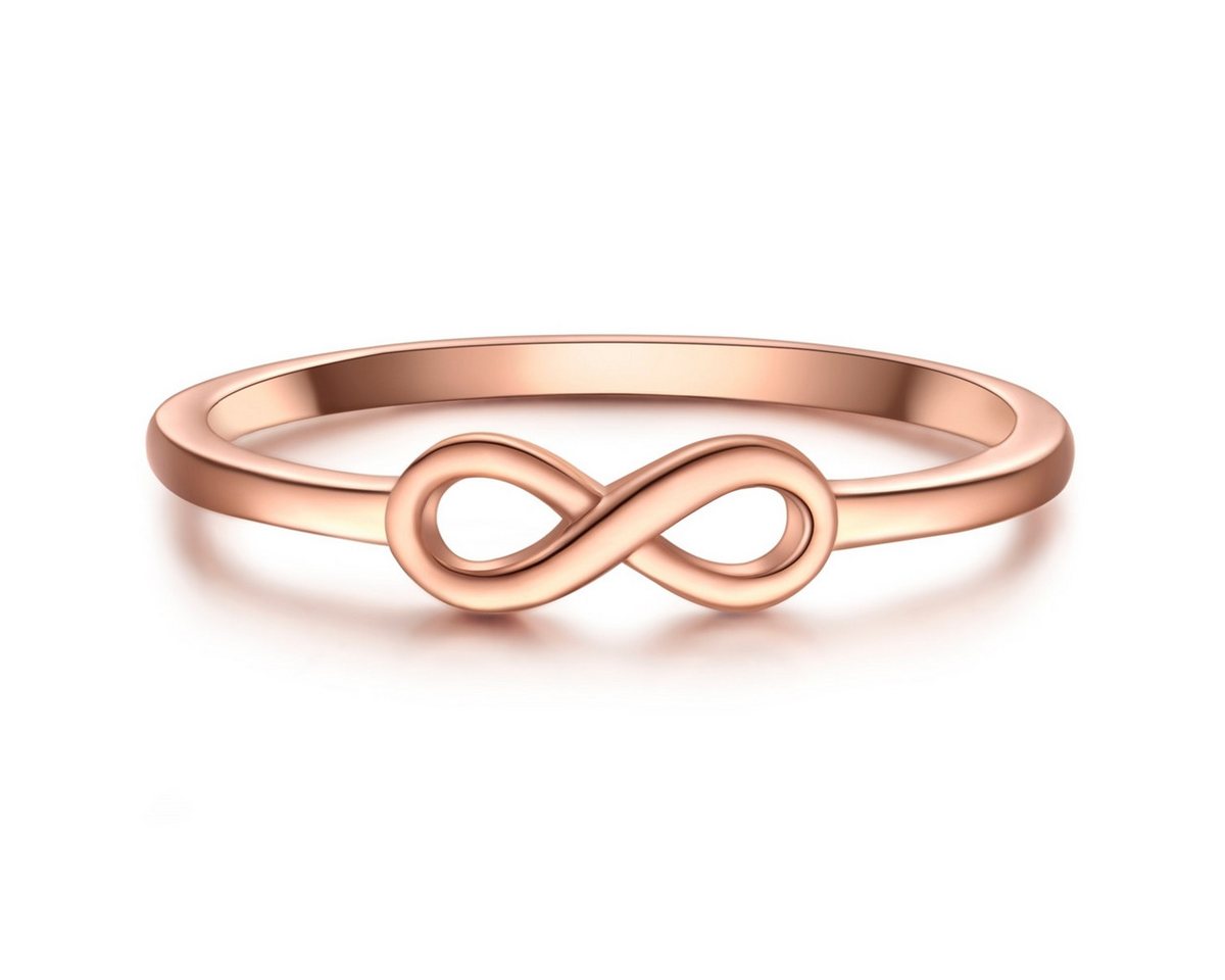 Glanzstücke München Silberring Infinity roségold von Glanzstücke München