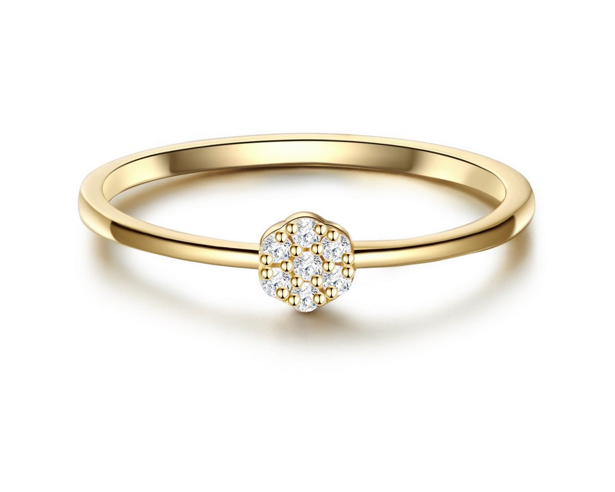 Glanzstücke München Solitärring GSM393 (1-tlg), mit Zirkonia-Stein von Glanzstücke München