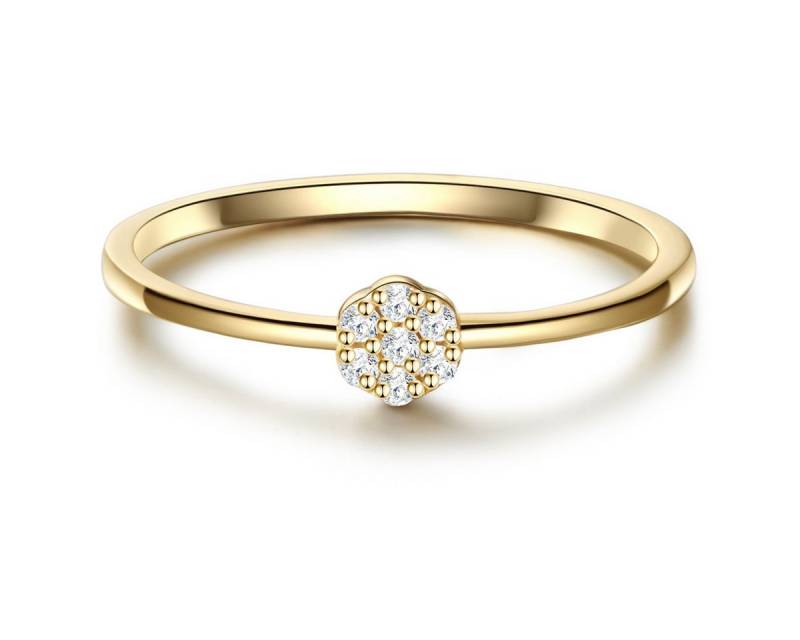 Glanzstücke München Solitärring GSM393 (1-tlg), mit Zirkonia-Stein von Glanzstücke München