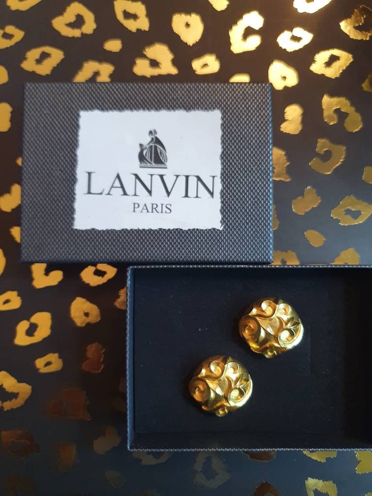 Original Vintage Lavin Ohrclips . 1980Ee Jahre Goldfarben von Glanzzeitenvintage