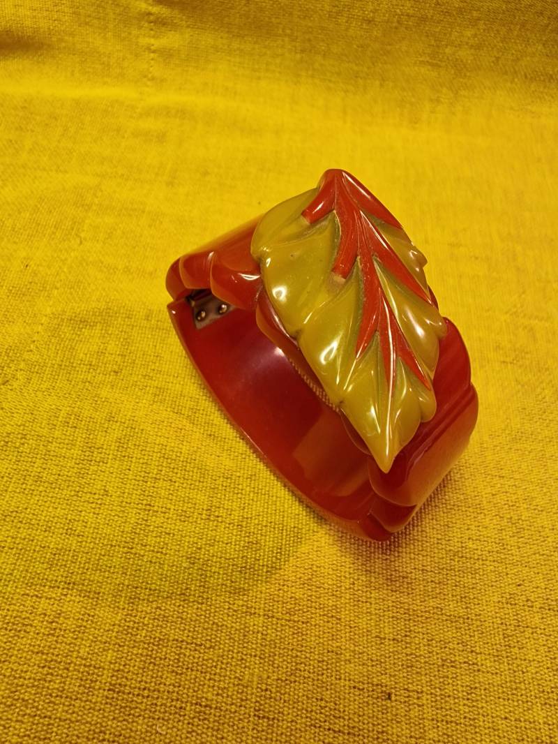 Vintage 1940S Bakelit Armreifen /Klapparmreifen in Top Zustand. Selten Und Sammelwürdig. Siehe Fotos von Glanzzeitenvintage