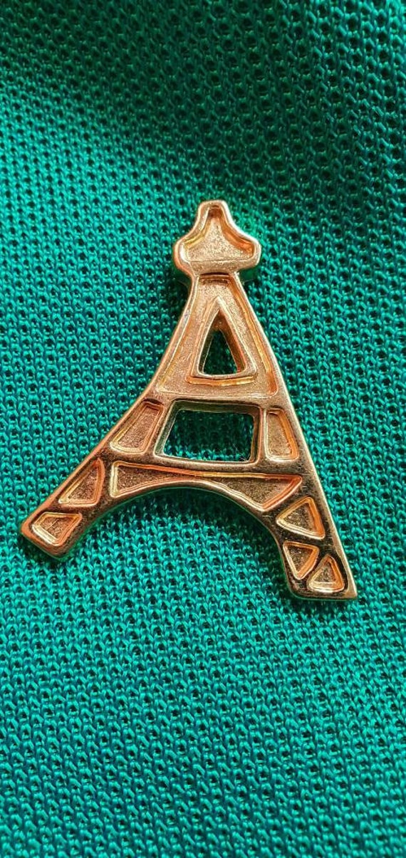 Vintage 1980S Ysl Brosche Eiffelturm Gold Vintage 1980S Ysl Brosche Eiffelturm Gold von Glanzzeitenvintage