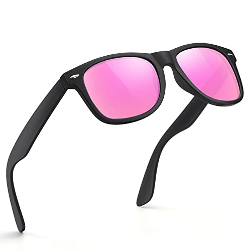 Glapeame Polarisiert-Sonnenbrille-Herren-Damen-Sonnenbrillen-Sunglasses-Men-Woman-Sonnenbrille Schwarz-UV400-Unisex-Retro-Vintage-Klassische-Polarisierte-Brille-Sportbrille-für Fahren-Camping,12 von Glapeame