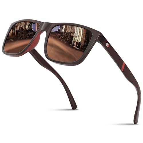 Glapeame Polarisiert-Sonnenbrille-Herren-Damen-Sunglasses-Men-Woman-Unisex Sonnenbrillen Geeignet für Outdoor-Aktivitäten,7-Bräune Glapeame Polarisiert-Sonnenbrille-Herren-Damen-Sunglasses-Men-Woman-Unisex Sonnenbrillen Geeignet für Outdoor-Aktivitäten,7-Bräune von Glapeame