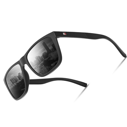 Glapeame Rechteckige herren sonnenbrille polarisiert ATCNebelschwarz von Glapeame