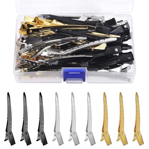 Glarks 45Pcs 3.5in Haarspangen für Styling Schnitt, 3-Farben Metall Ente Billed Haarspangen Ideal für Frauen langes Haar, Locken Haar, Haarfärbung, Salon, Bögen DIY Glarks 45Pcs 3.5in Haarspangen für Styling Schnitt, 3-Farben Metall Ente Billed Haarspangen Ideal für Frauen langes Haar, Locken Haar, Haarfärbung, Salon, Bögen DIY von Glarks