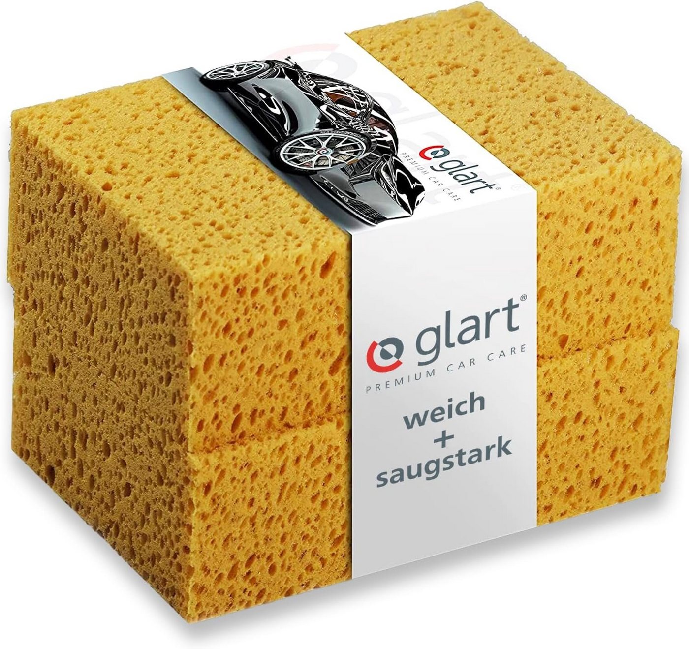 Glart Schwamm 44WSN 2er Set Natur-Waschschwämme für Autowäsche, Lack, 18x12x6 cm Glart Schwamm 44WSN 2er Set Natur-Waschschwämme für Autowäsche, Lack, 18x12x6 cm von Glart