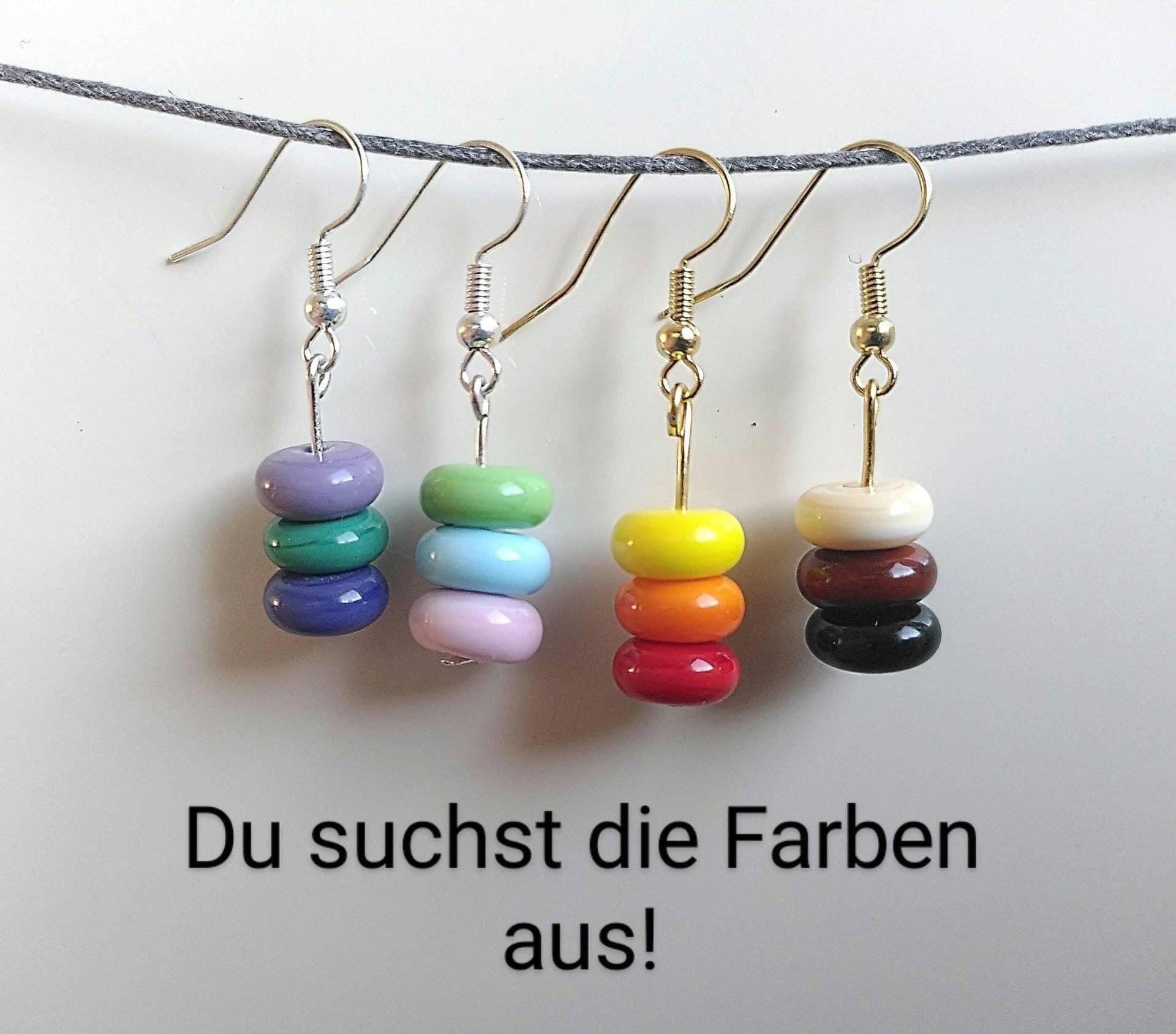 Glas Ohrringe "Mix & Match" Handgefertigte Glasperlen Glas Ohrringe "Mix & Match" Handgefertigte Glasperlen von Glasperlendreherei