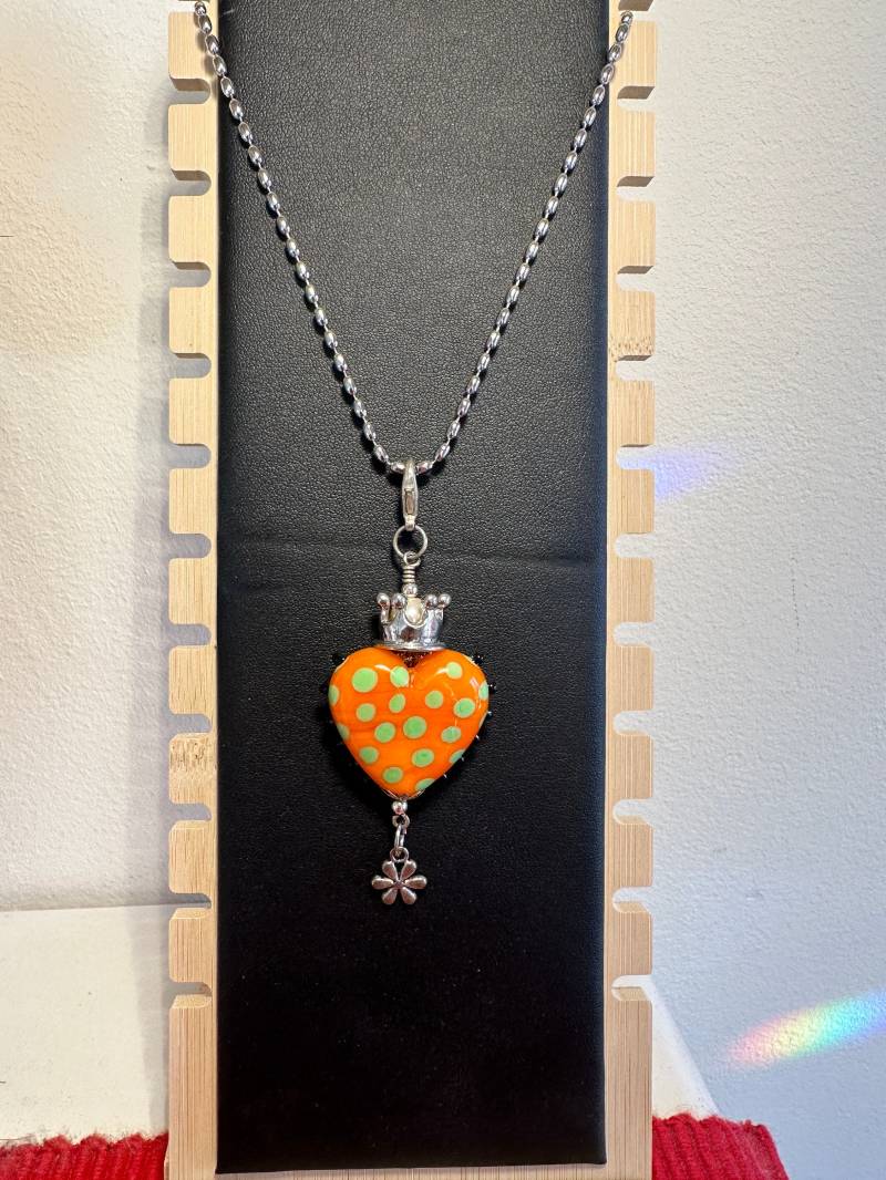 Lampwork , Glasperle, Muranoglas, Halskette Mit Anhänger, Glasanhänger, Kettenanhänger Aus Glas, Selbstgemacht, Herz Lampwork , Glasperle, Muranoglas, Halskette Mit Anhänger, Glasanhänger, Kettenanhänger Aus Glas, Selbstgemacht, Herz von GlasperlenschmuckDE