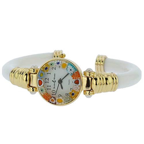 Glass Of Venice Murano Millefiori Bangle Watch - Weiß Multicolor Glass Of Venice Murano Millefiori Bangle Watch - Weiß Multicolor von Glass Of Venice