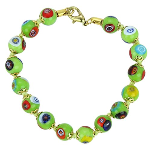Glass Of Venice Murano Mosaic Bracelet - Seafoam Grün von Glass Of Venice