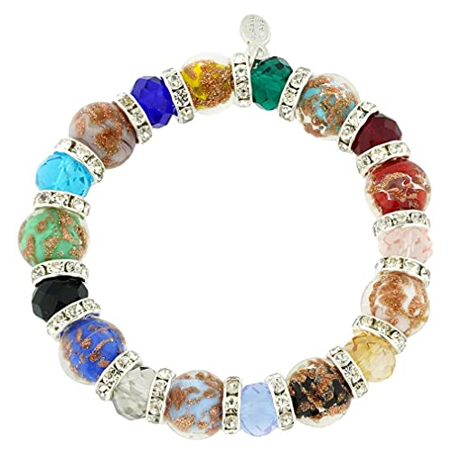 Glass Of Venice Murano Symphony Stretch Bracelet - Mehrfarbig von Glass Of Venice