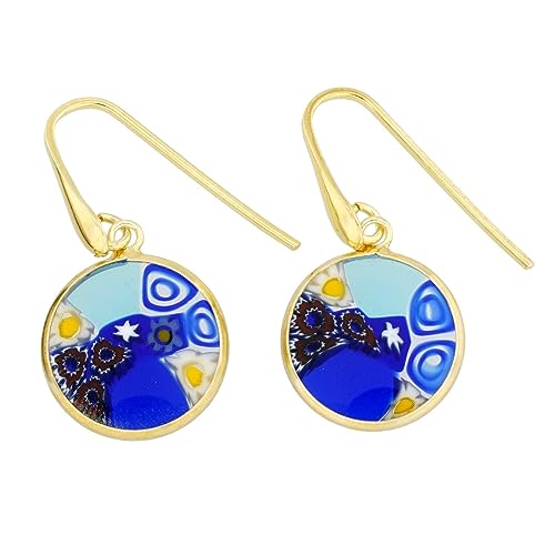 Millefiori Runde Ohrringe - Gold von Glass Of Venice