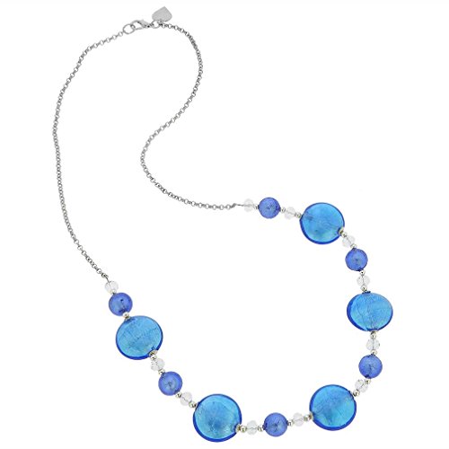 Oceano Murano Glas Halskette - Blau Oceano Murano Glas Halskette - Blau von Glass Of Venice