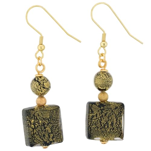 Vivaldi Murano Ohrringe – Schwarz und Gold Vivaldi Murano Ohrringe – Schwarz und Gold von Glass Of Venice