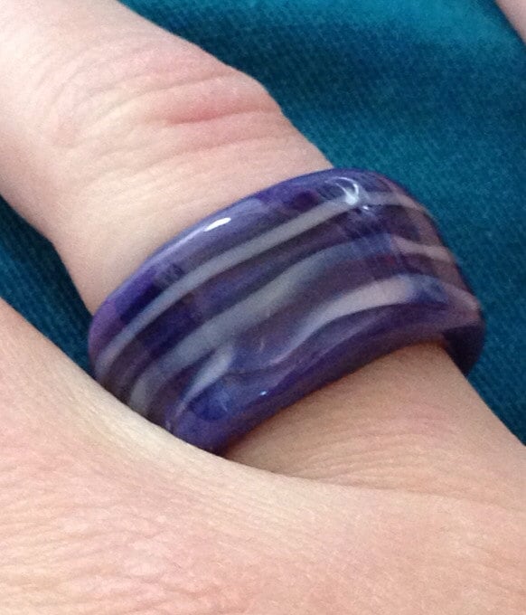 Glas Ring Murano Purple Und Weiche Rosa. Handgemacht Von Renske Brouwer Glas Ring Murano Purple Und Weiche Rosa. Handgemacht Von Renske Brouwer von GlassByRenske