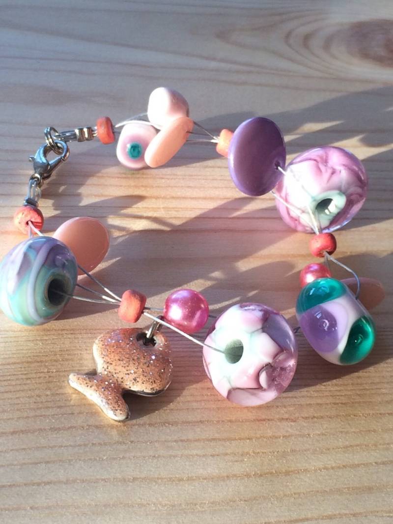 Lampwork-Beads Armband Gemacht Von Renske Brouwer Lampwork-Beads Armband Gemacht Von Renske Brouwer von GlassByRenske