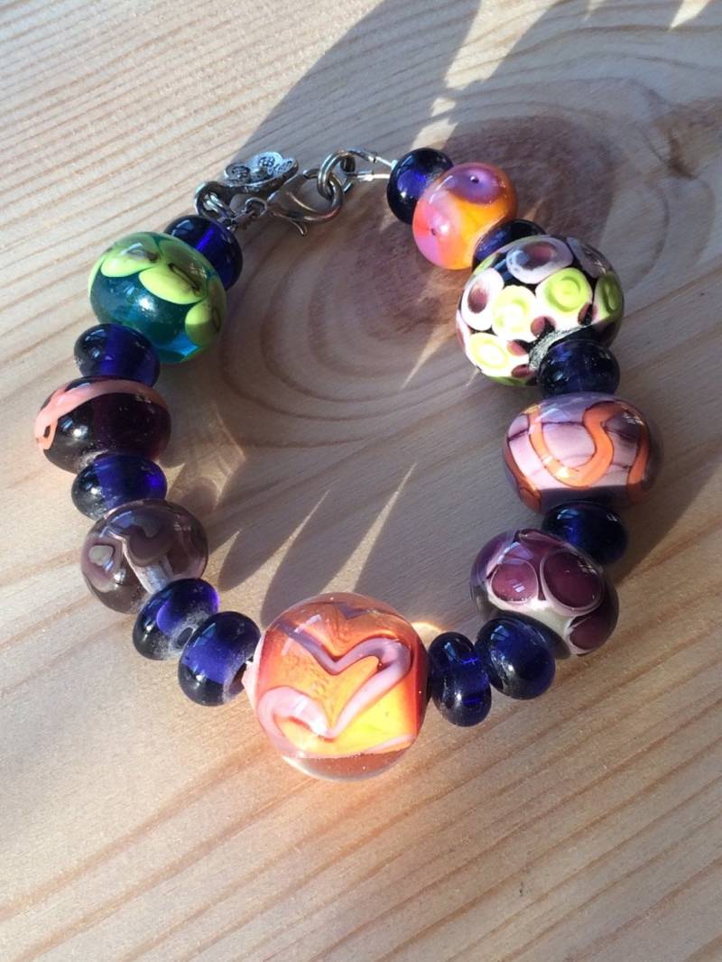 Lampwork-Beads Armband Gemacht Von Renske Brouwer Lampwork-Beads Armband Gemacht Von Renske Brouwer von GlassByRenske
