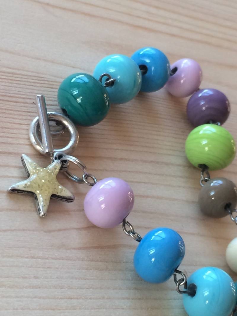 Lampwork-Beads Armband Gemacht Von Renske Brouwer Lampwork-Beads Armband Gemacht Von Renske Brouwer von GlassByRenske