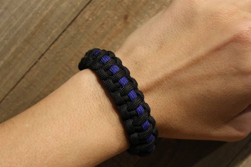 Dünnes Blaues Line Gesetz Durchsetzungshilfe Paracord Armband von GlassFamilyCorner