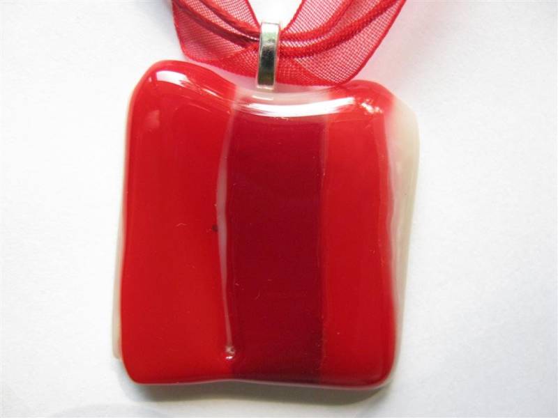 Damenhalskette Rot Damenhalskette Rot von GlassInspi
