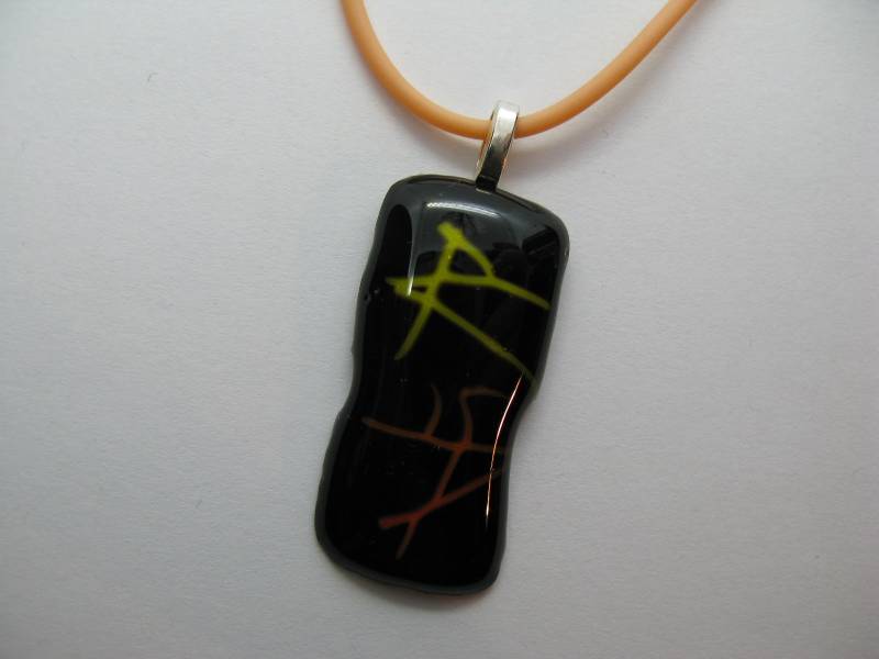Glashalskette Für Damen - Gelb Und Orange Glashalskette Für Damen - Gelb Und Orange von GlassInspi