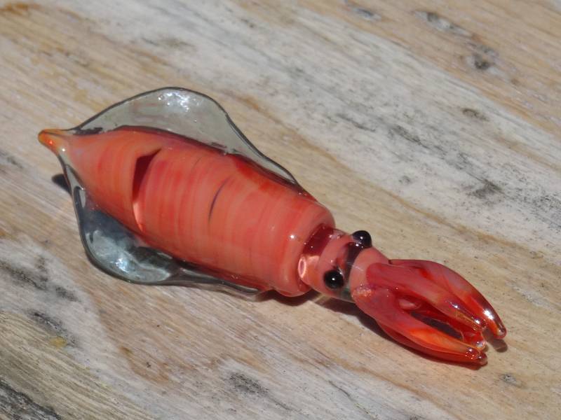 Anstecker, Brosche, Calmar, Glasschmuck, Handarbeit, Glasbläser Anstecker, Brosche, Calmar, Glasschmuck, Handarbeit, Glasbläser von GlassJeweller
