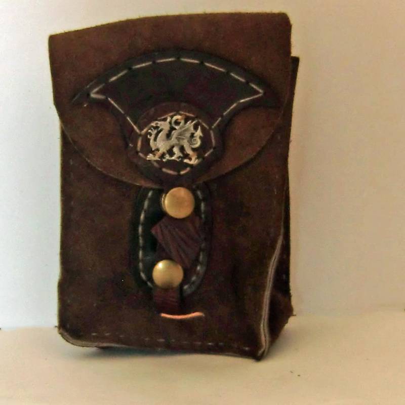 Braune Wildleder Fahrradtasche Braune Wildleder Fahrradtasche von GlassandLeatherCraft