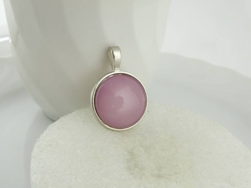 Anhänger Silber Rosa 20mm von GlasschmuckBirgitH