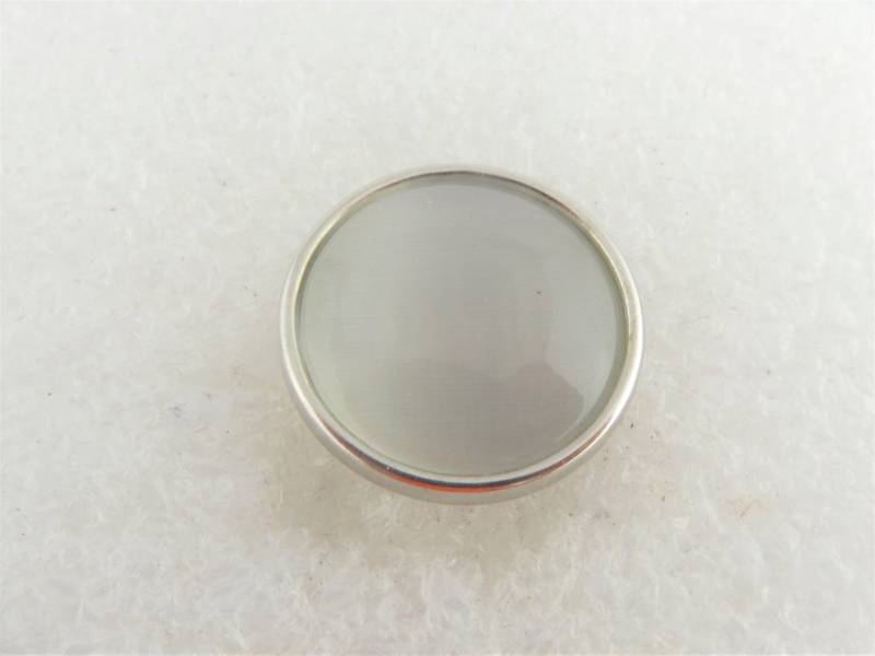 Druckknopf Chunk Metall Silber Grau Opal Cat Eye Druckknopf Chunk Metall Silber Grau Opal Cat Eye von GlasschmuckBirgitH