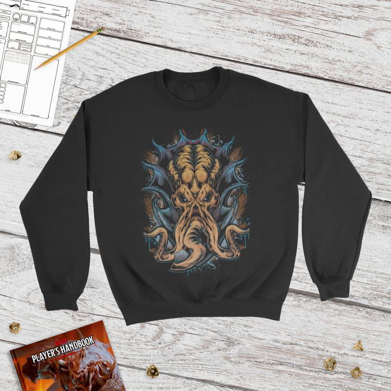 Fusing The Mind Sweatshirt | Dungeons Und Drachen Dungeon Master Gedankenschinder Dnd Pullover von GlassstaffGear