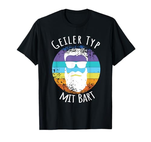 Herren Geiler Typ mit Bart T-Shirt von Glatze & Bart Für Bartträger & Glatzkopf