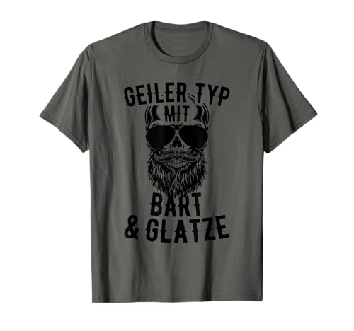 Geiler Typ Mit Bart Und Glatze Für Echte Männer Mit Bart T-Shirt Geiler Typ Mit Bart Und Glatze Für Echte Männer Mit Bart T-Shirt von Glatze & Bart Spruch Für Bartträger & Glatzkopf
