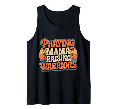 Praying Mama Raising Warriors Faith Motherhood Mother |- Tank Top von Glaube Familiengebet Mütter