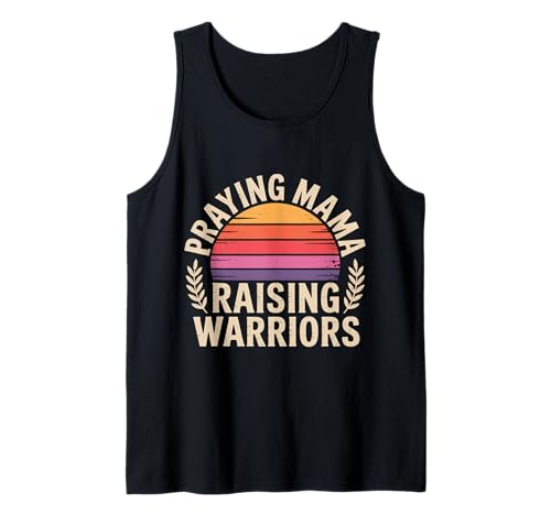 Praying Mama Raising Warriors Glaube Mutterschaft Mutter |- Tank Top von Glaube Familiengebet Mütter