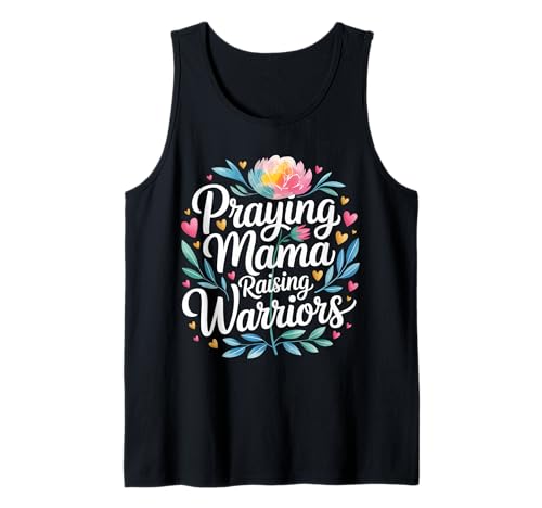 Praying Mama Raising Warriors - Tank Top von Glaube Familiengebet Mütter