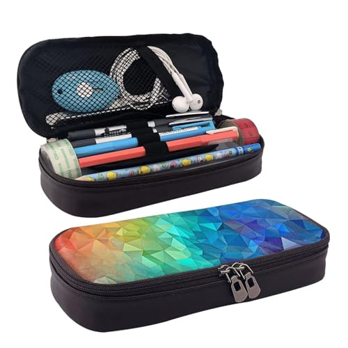 GlbnSHeric Federmäppchen, einziehbar, Rocks über einem geriffelten Stifteetui, Schreibwarenetui mit Reißverschluss, Stifthalter, ästhetisches Federmäppchen für Büroarbeit, 9 × 20 cm, von GlbnSHeric