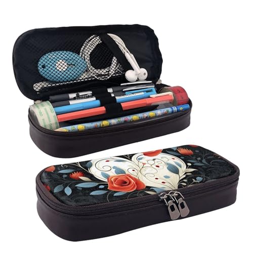 GlbnSHeric Federmäppchen, einziehbar, schöne Schnecke, Stiftetasche, Schreibwarenetui mit Reißverschluss, Stifthalter, ästhetisches Federmäppchen für Büroarbeit, 9 × 20 cm, Liebes- und von GlbnSHeric