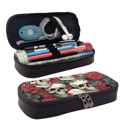 GlbnSHeric Federmäppchen, einziehbares Federmäppchen, Corgi-Muster, Stiftetasche, Schreibwarenetui mit Reißverschluss, Stifthalter, ästhetisches Federmäppchen für Büroarbeit, 9 × 20 cm, Cooler von GlbnSHeric